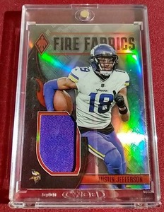 lot 167 image: 2023 Phoenix Justin Jefferson Jersey Card - #d150