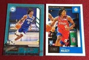 lot 172 image: (2) Tyrese Maxey Rookie Cards