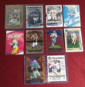 lot 174 image: (10) Quarterback Cards