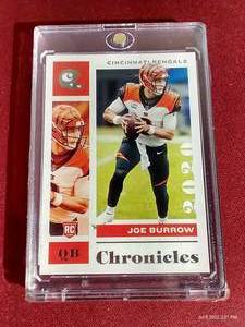 lot 182 image: 2020 Chronicles Joe Burrow Rookie Card