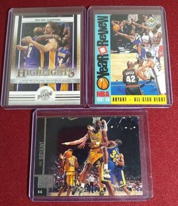 lot 187 image: (3) Kobe Bryant Cards