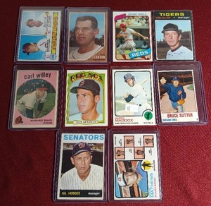 lot 188 image: (10) Vintage Baseball Cards