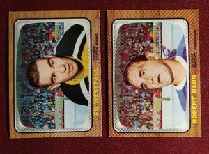 lot 191 image: (2) 1966-67 Topps Hockey Cards