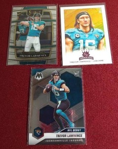 lot 200 image: (3) Trevor Lawrence Rookie Cards