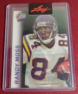 lot 207 image: Leaf Pro Set Pure Randy Moss 11 Pre-Production Proof