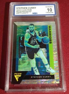 lot 210 image: 2020-21 Flux Stephen Curry Silver Pulsar - CCG 10