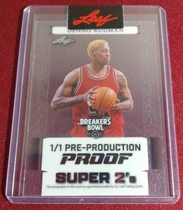 lot 215 image: Leaf Breakers Bowl Dennis Rodman 11 Pre-Production Proof
