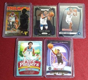 lot 231 image: (5) Anthony Edwards Cards