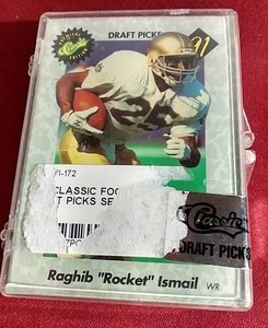 lot 242 image: 1991 Classic Draft Picks Football Set - Sealed