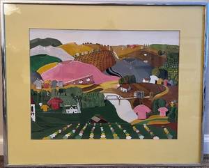 lot 112N image: DR - Terry Cox-Joseph 84 Framed Original Painting