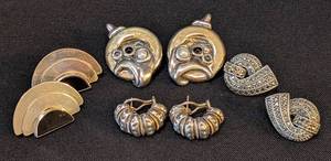 lot 53 image: K - Four Pairs of Beautiful Sterling Silver Earrings