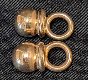 lot 55 image: K - 14K Gold Interchangeable Hoop Earrings