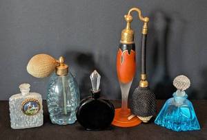 lot 220 image: K - Five Vintage Perfume Bottles