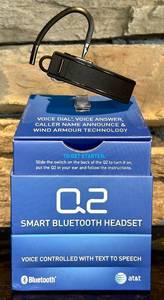 lot 80H image: FR - Q2 Smart Bluetooth Headset Voice Controlled in Box