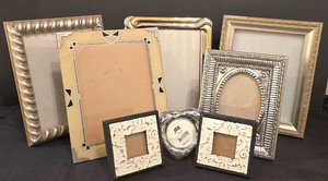 lot 225K image: LR - Ornate Picture Frame Lot - 5 Large Frames  2 Small Frames, Art Deco Style