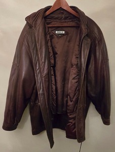 lot 228K image: LR - TIBOR Leather Jacket - XL Brown