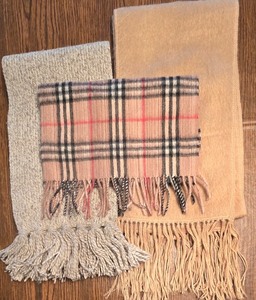 lot 240K image: LR - Illary Alpaca Fina Scarf, Lands End Wool Scarf & Oh My Cashmere Scarf - Lot of 3