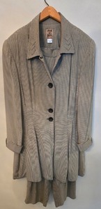 lot 244K image: LR - Vintage Zelda Womens Pantsuit - Pleated Flared Jacket & Matching Bottom - Size Large