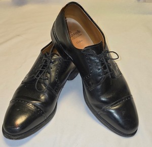 lot 259K image: LR - Allen Edmonds Clifton - Black Leather Oxford Shoes - Size 10D