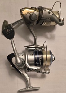 lot 274K image: LR - Okuma Sentry STR-25 Reel & Shimano Sahara 2000FA Reel