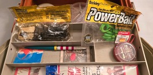 lot 276K image: LR - Plano Tackle Box - Contents Fishing Lures & Gear