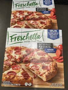 lot 185 image: A - Freschetta Pepperoni Naturally Rising Crust Pizza - 27.35 oz - 2-Pack