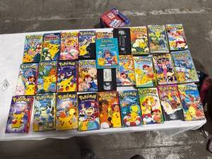 lot 1170 image: Large Pok�mon VHS Tape Lot