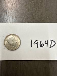 lot 1172 image: 1964-D Kennedy Half Dollar