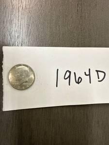 lot 1173 image: 1964D Kennedy Half Dollar