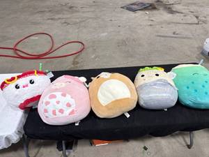 lot 1207 image: Six Squishmallows Plush Toys
