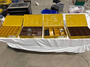 lot 1217 image: Metal Parts Storage Cabinet