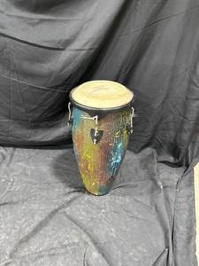 lot 1219 image: Multi-Colored Conga Drum