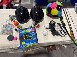 lot 1224 image: Assorted Sports Equipment & Toys