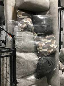 lot 12 image: NEW, COUCH, MISSING CUSHIONS