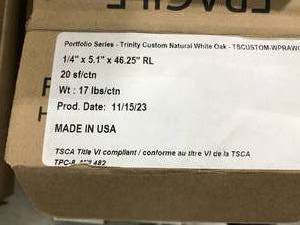 lot 58 image: TRINITY CUSTOM NATURAL WHITE OAK WALL PLANKING