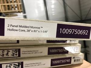 lot 41 image: 28 2 PANEL DOOR, INTERIOR, NEW