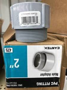 lot 63 image: PVC FITTING 2 MALE ADAPTER