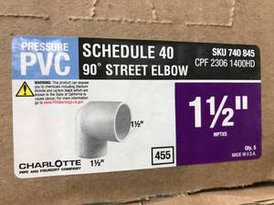 lot 73 image: SCH 40, 90 STREET ELBOW