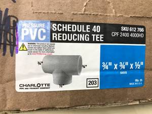 lot 74 image: SCH 40 REDUCING T