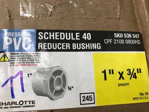 lot 77 image: PVC SCH 40 REDUCER BUSHING