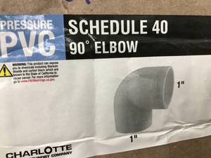 lot 80 image: PVC SCH40 90ELBOW
