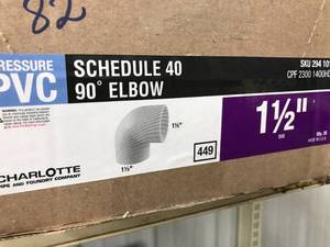 lot 82 image: PVC SCH40 90ELBOW