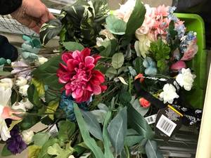 lot 97 image: SILK FLOWERS