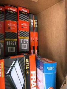 lot 114 image: AUDIVWMAZADA FRAM AIR FILTERS, NEW