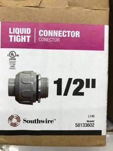 lot 129 image: LIQUID TIGHT CONNECTOR 12IN