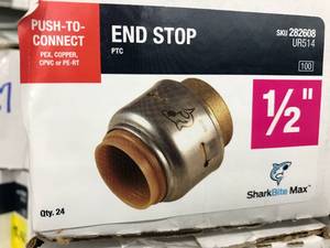 lot 130 image: PUSH TO CONNECT END STOP
