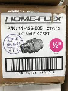 lot 133 image: HOME FLEX 12IN MALE X CSST