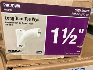 lot 152 image: PVC LONG TURN TEE WYE