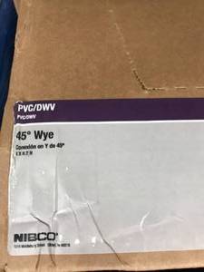 lot 153 image: PVC 45 WYE, 4 X 3