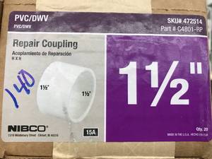 lot 140 image: PVCDWV REPAIR COUPLING